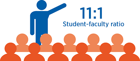 11:1 Student-faculty ratio