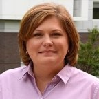 Assistant Professor of Nursing Doreen Rogers outside.