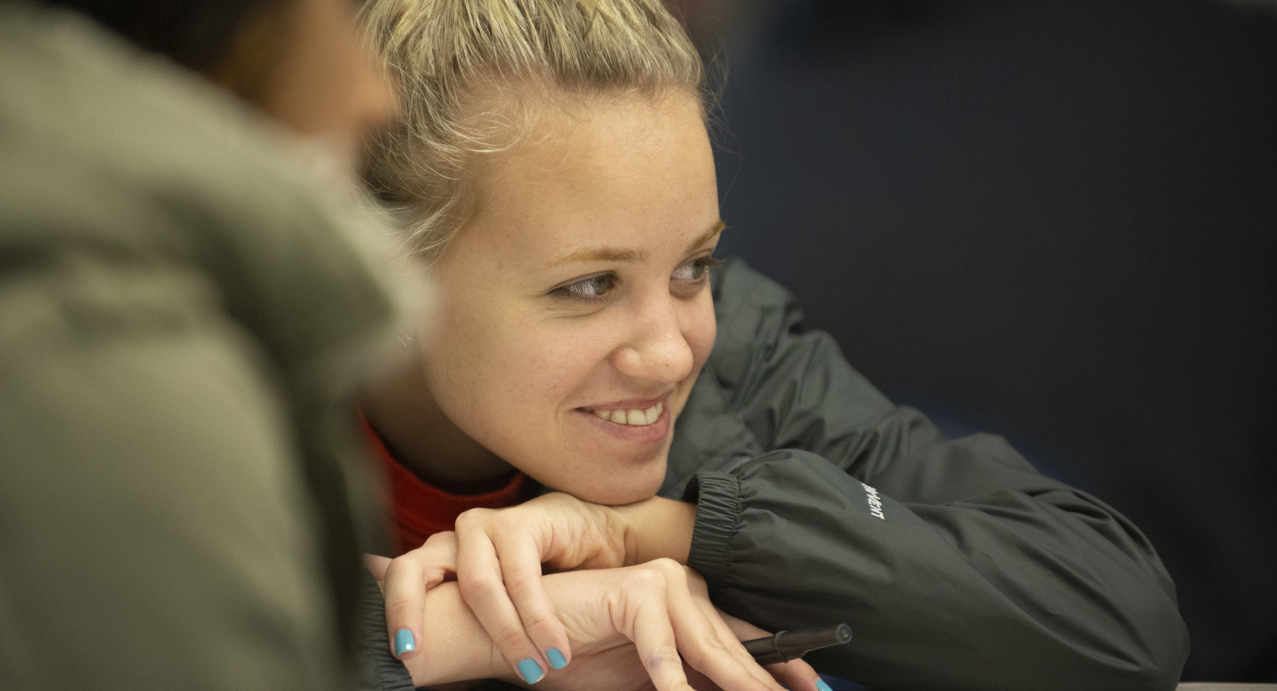 Student in Suzanne Richardson's English Class