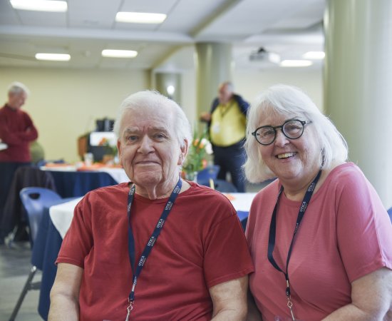 Ron ’70 and Fran Pytko at the Golden Pioneers Reception at Homecoming 2025.