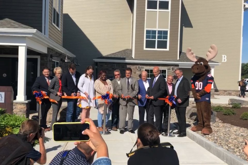 Pioneer Village Ribbon Cutting - Mary Phone