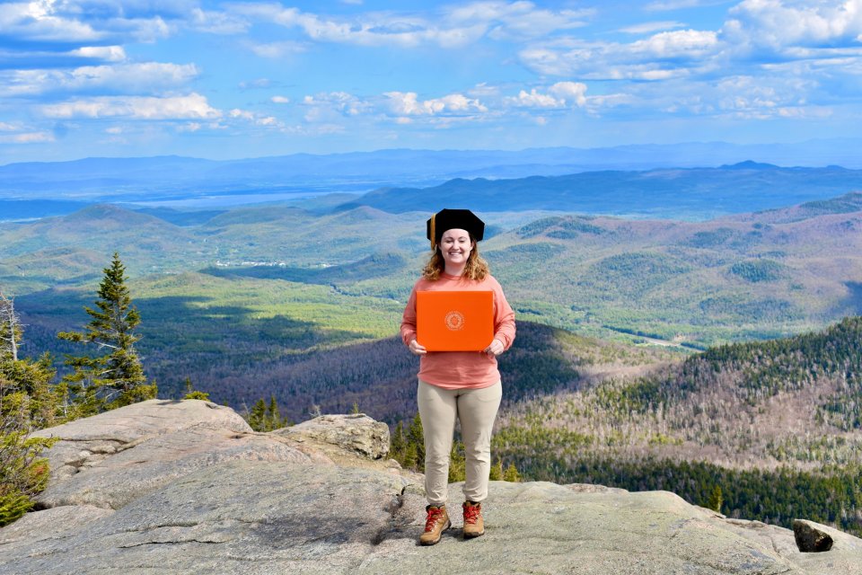 Ann Ciancia with her SU degree.