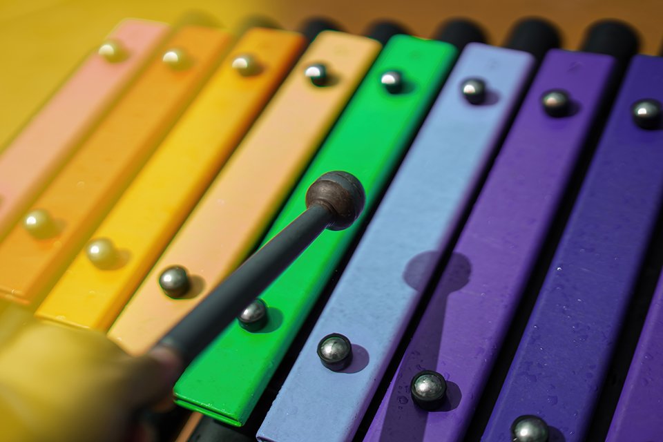 Multicolor xylophone